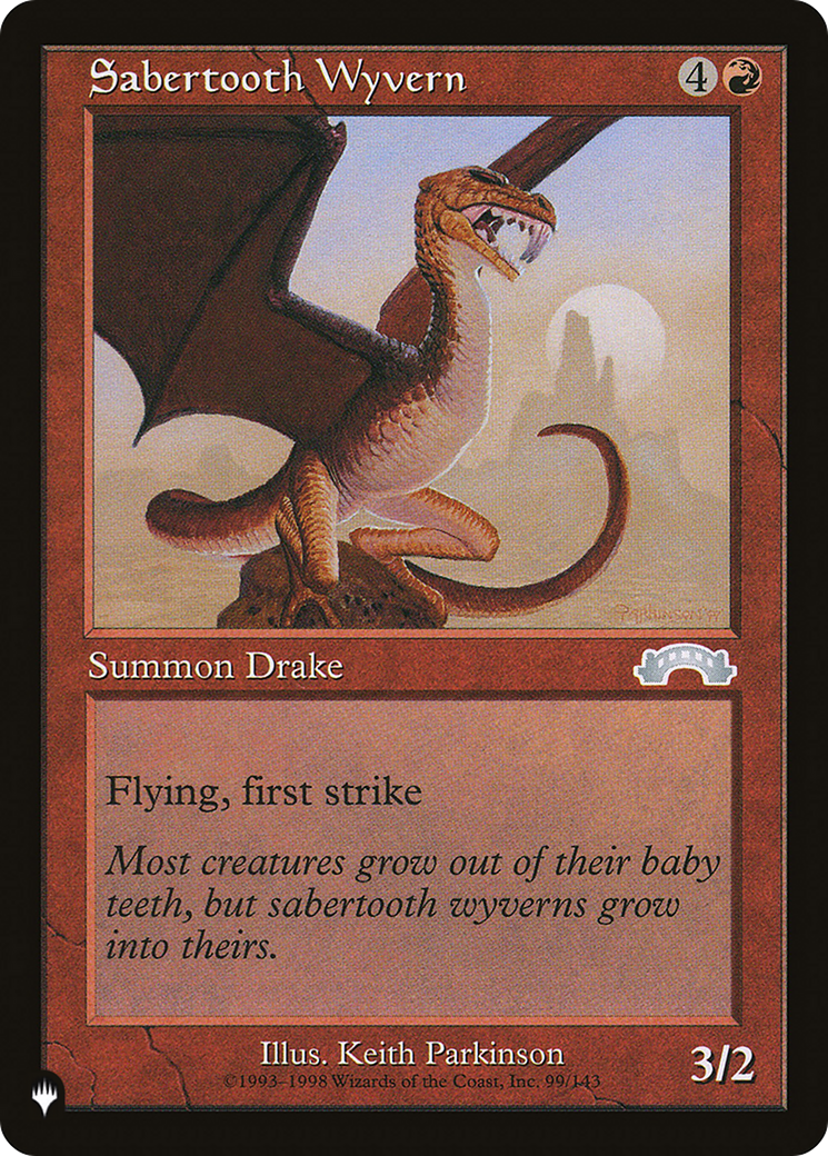 Sabertooth Wyvern (LIST-EXO-99)  - The List