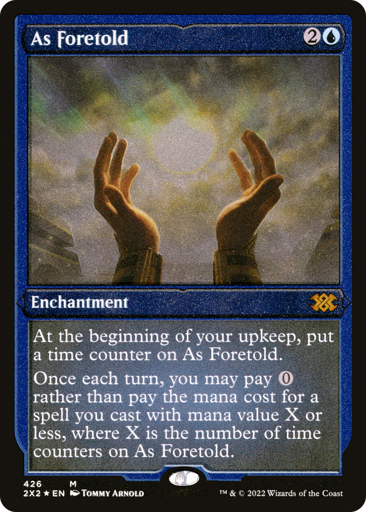 As Foretold (Foil Etched) (2X2-426)  Foil - Double Masters 2022