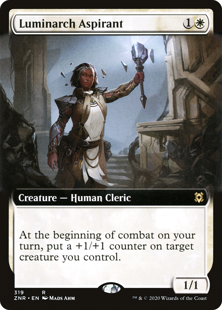 Luminarch Aspirant (Extended Art) (ZNR-319)  Foil - Zendikar Rising: (Extended Art)