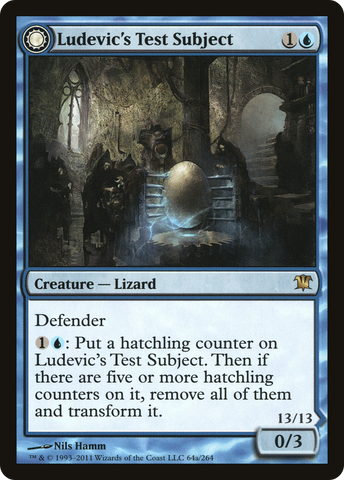 Ludevic's Test Subject (ISD-064)  - Innistrad: (Double Faced Transform)
