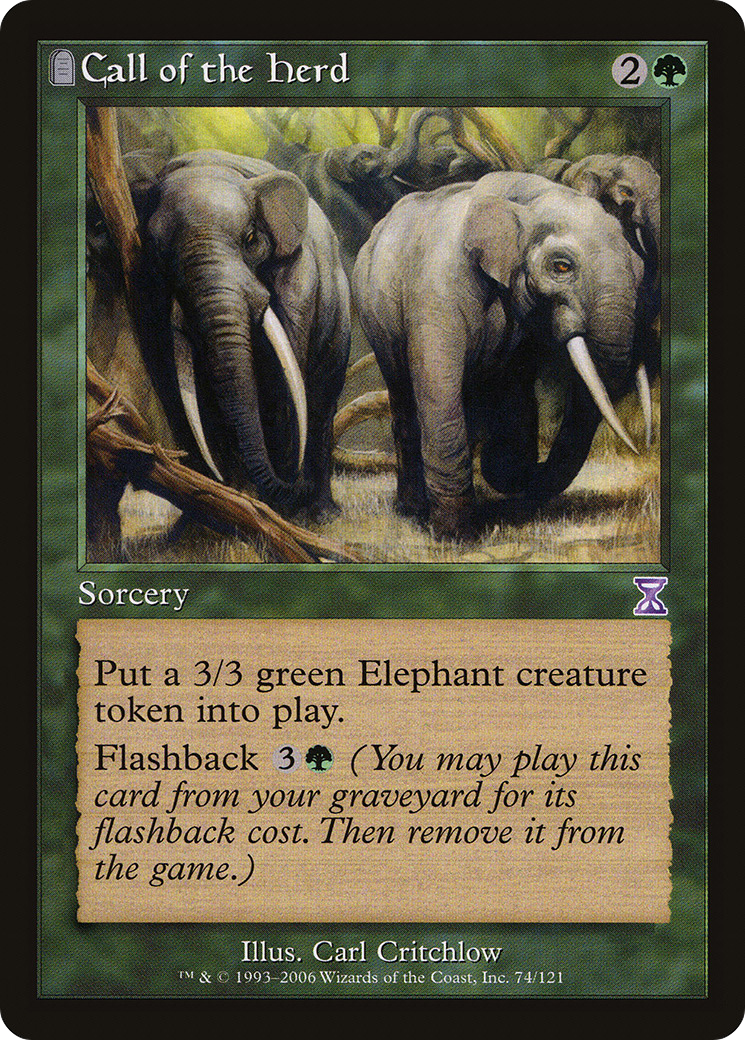 Call of the Herd (TSB-074)  Foil - Time Spiral Timeshifted: (tombstone)
