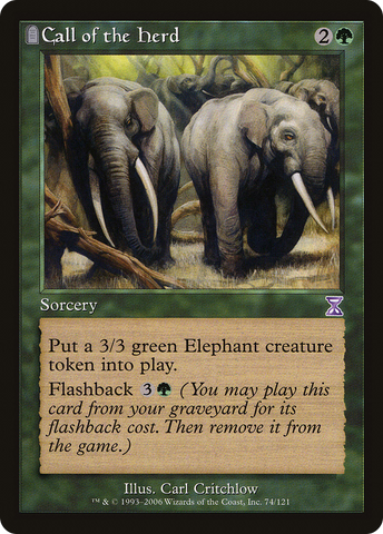 Call of the Herd (TSB-074)  - Time Spiral Timeshifted: (tombstone)