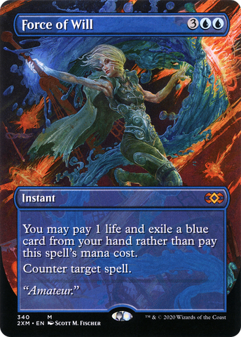 Force of Will (Borderless) (2XM-340)  - Double Masters