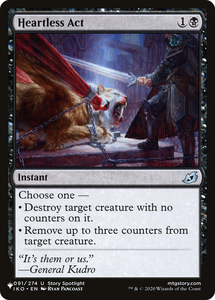Heartless Act (LIST-IKO-91)  - The List
