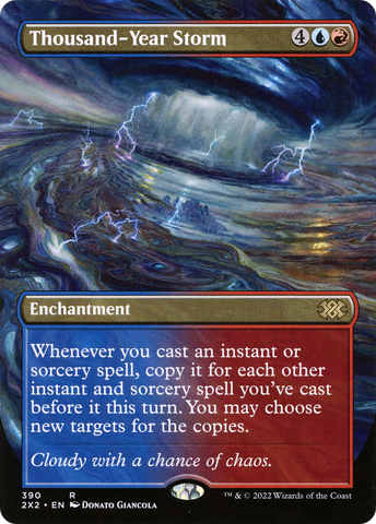 Thousand-Year Storm (Borderless) (2X2-390)  Foil - Double Masters 2022