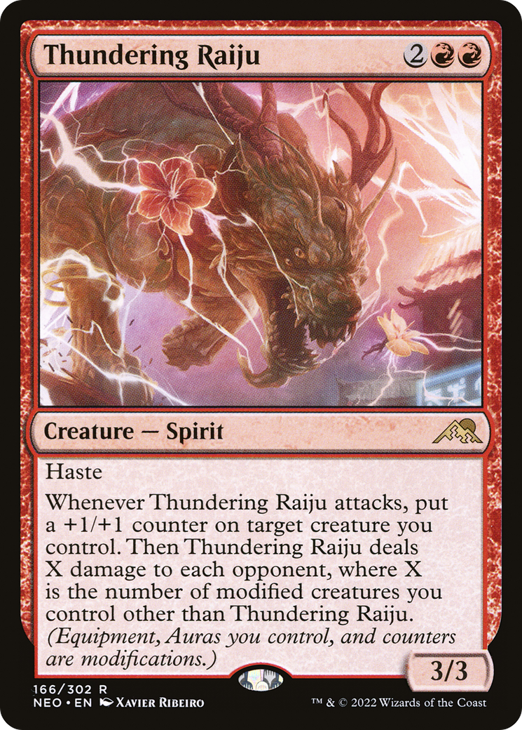 Thundering Raiju (NEO-166)  - Kamigawa: Neon Dynasty
