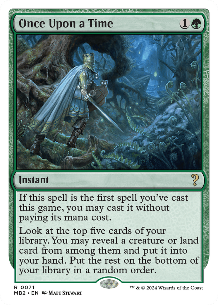 Once Upon a Time (White Border) (MB2-071)  - Mystery Booster 2