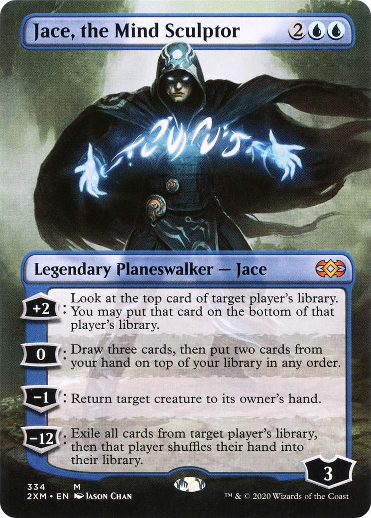 Jace, the Mind Sculptor (Borderless) (2XM-334)  Foil - Double Masters