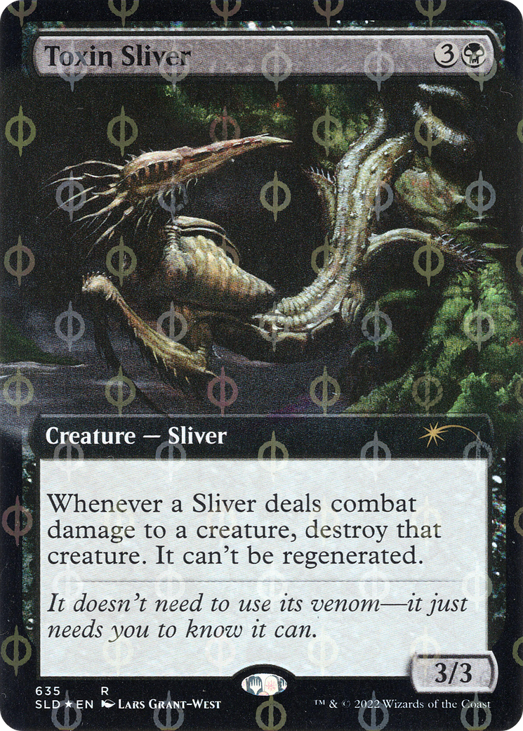 Toxin Sliver (Extended Art) (Step-and-Compleat Foil) (SLD-635)  Foil - Secret Lair Drop: (Extended Art)