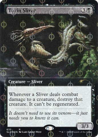 Toxin Sliver (Extended Art) (Step-and-Compleat Foil) (SLD-635)  Foil - Secret Lair Drop: (Extended Art)