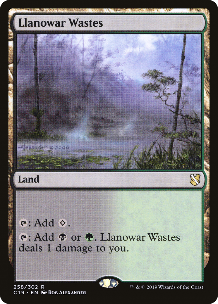 Llanowar Wastes (C19-258)  - Commander 2019