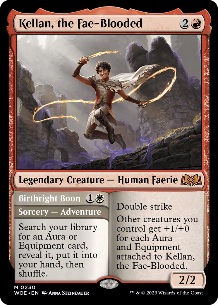 Kellan, the Fae-Blooded (WOE-230)  Foil - Wilds of Eldraine