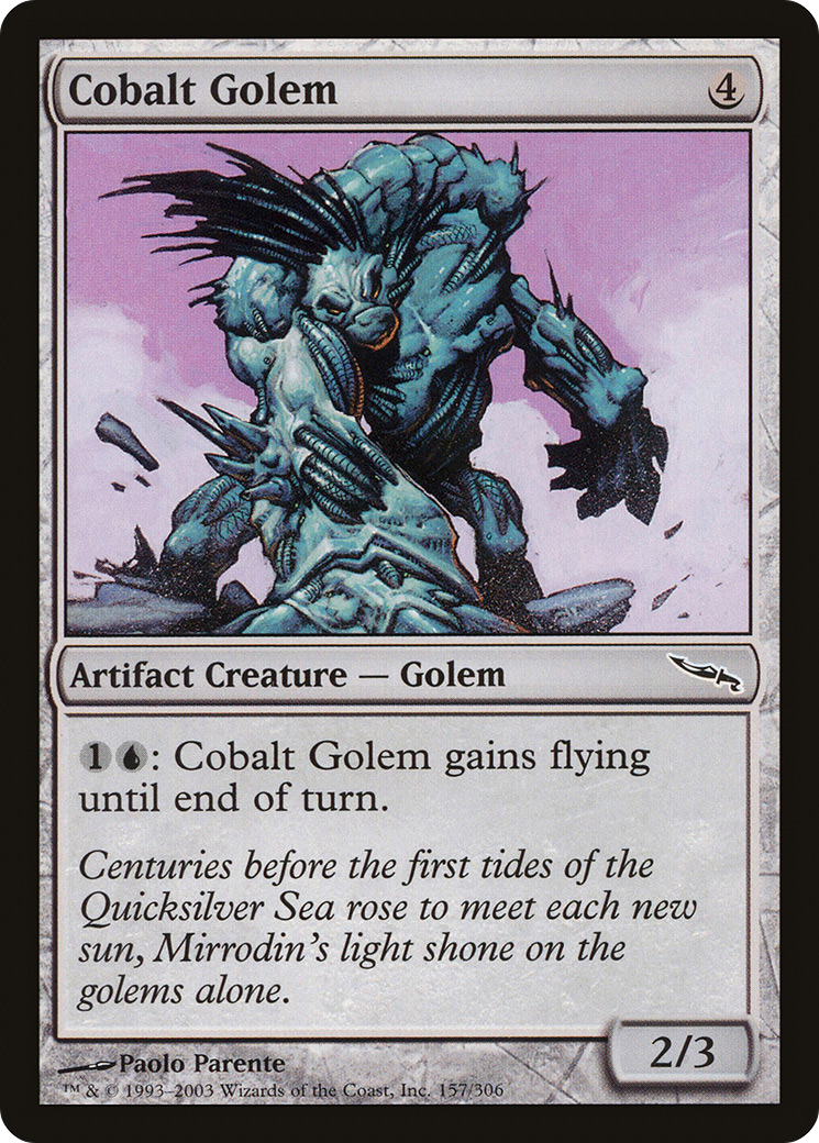 Cobalt Golem (MRD-157) - Mirrodin Foil