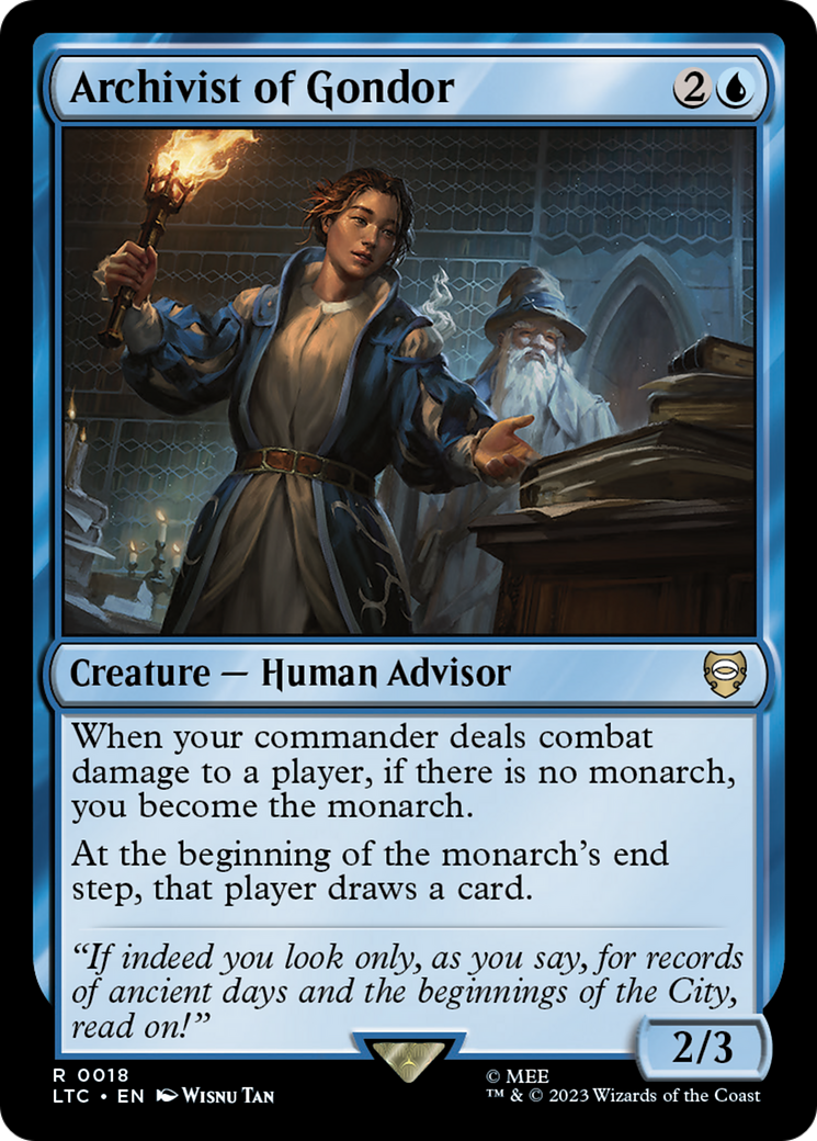 Archivist of Gondor (LTC-018)  - Tales of Middle-earth Commander