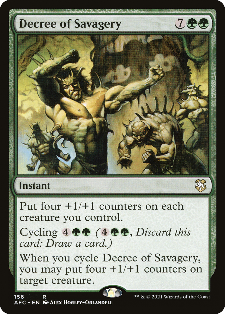 Decree of Savagery (AFC-156) - Adventures in the Forgotten Realms Commander