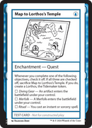 Map to Lorthos's Temple (MB2PC-)  - Mystery Booster 2