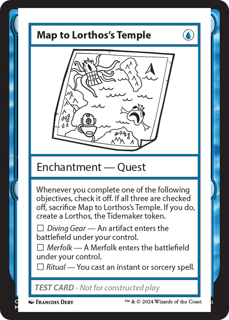 Map to Lorthos's Temple (MB2PC-)  - Mystery Booster 2