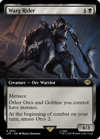 Warg Rider (Extended Art) (LTR-831)  - The Lord of the Rings: Tales of Middle-earth: (Extended Art)