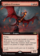 Caldera Pyremaw (Extended Art) (TDC-073)  - Commander: Tarkir: Dragonstorm: (Extended Art)