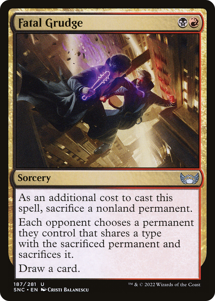 Fatal Grudge (SNC-187)  Foil - Streets of New Capenna