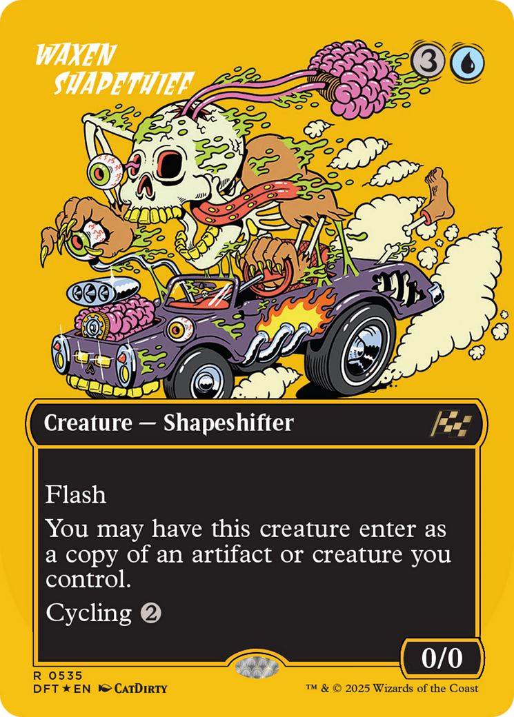 Waxen Shapethief (DFT-535) - Aetherdrift (Borderless) Foil