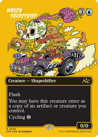 Waxen Shapethief (DFT-535) - Aetherdrift (Borderless) Foil