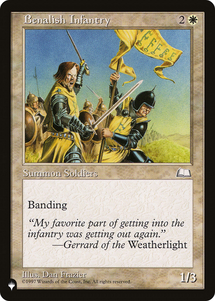 Benalish Infantry (LIST-WTH-8)  - The List