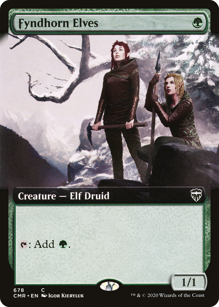 Fyndhorn Elves (Extended Art) (CMR-678)  - Commander Legends: (Extended Art)