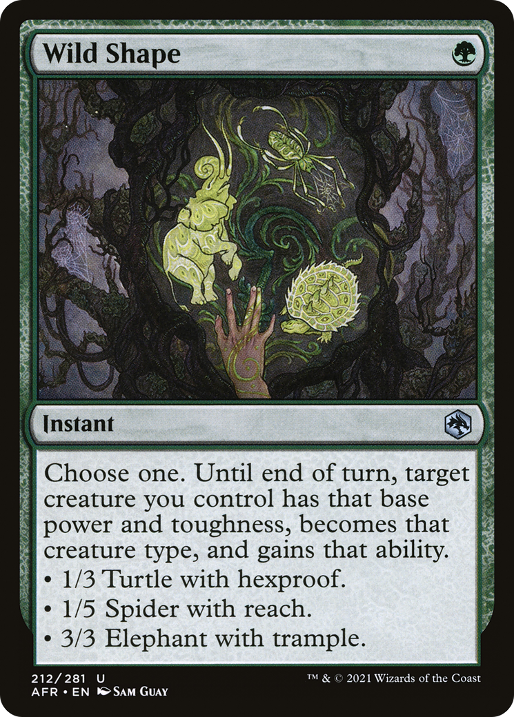 Wild Shape (AFR-212)  Foil - Adventures in the Forgotten Realms