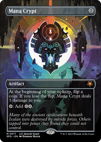 Mana Crypt (Borderless) (SPG-017)  Foil - Special Guests