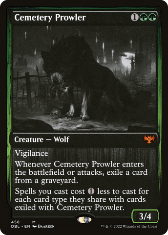 Cemetery Prowler (DBL-458)  Foil - Innistrad: Double Feature