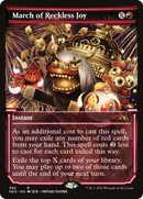 March of Reckless Joy (Showcase) (NEO-386)  Foil - Kamigawa: Neon Dynasty: (Showcase)