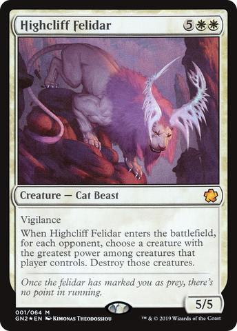 Highcliff Felidar (GN2-001)  Foil - Game Night 2019