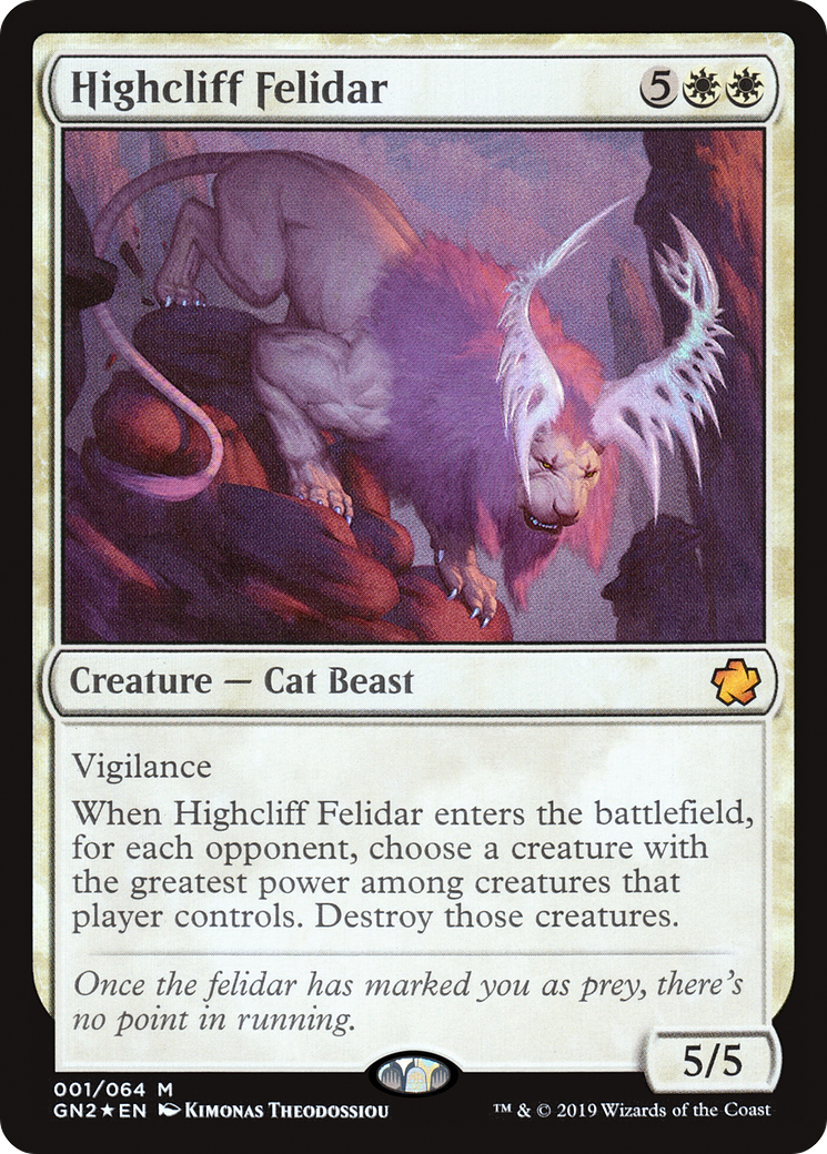 Highcliff Felidar (GN2-001)  Foil - Game Night 2019