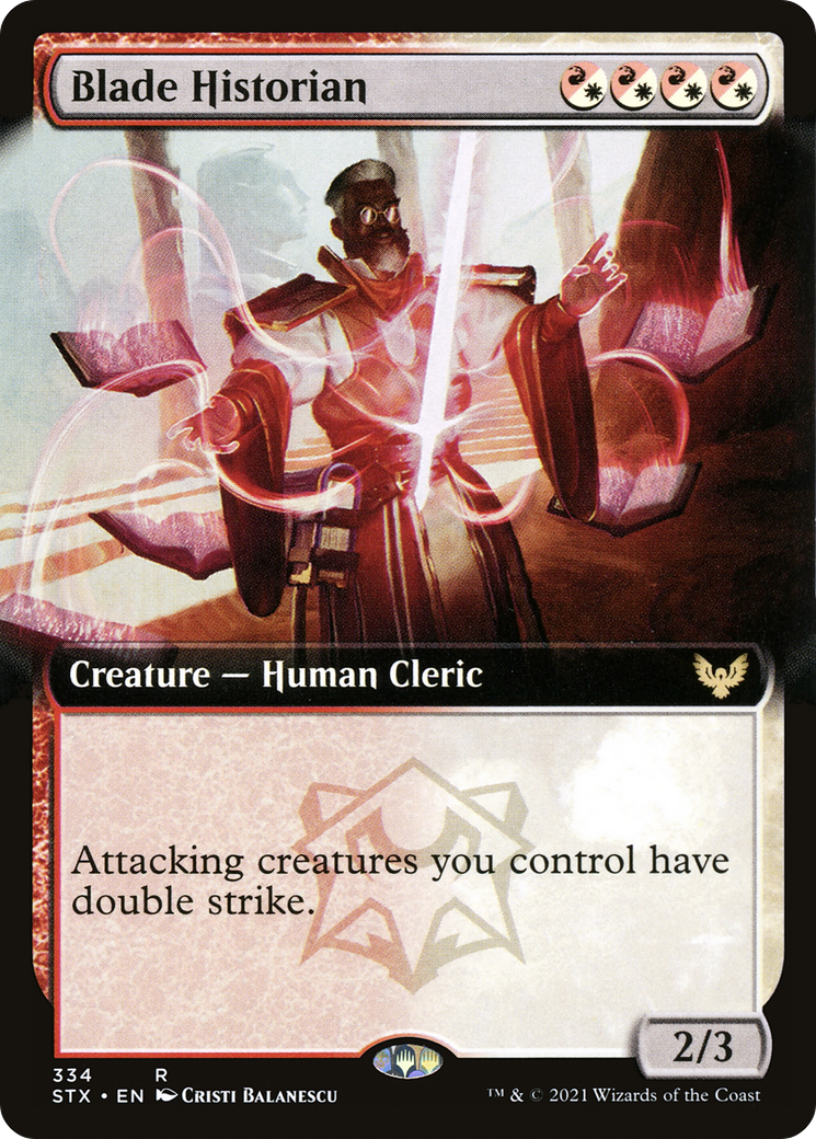 Blade Historian (Extended Art) (STX-334)  Foil - Strixhaven: School of Mages: (Extended Art)