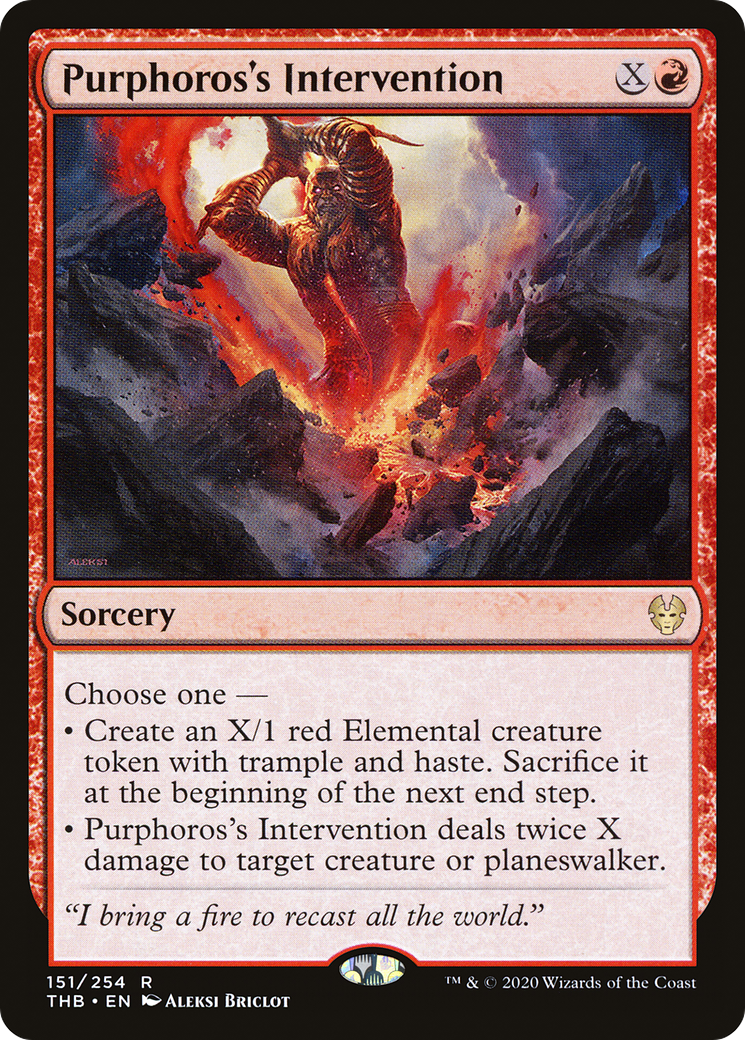Purphoros's Intervention (THB-151)  - Theros Beyond Death