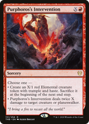 Purphoros's Intervention (THB-151)  Foil - Theros Beyond Death