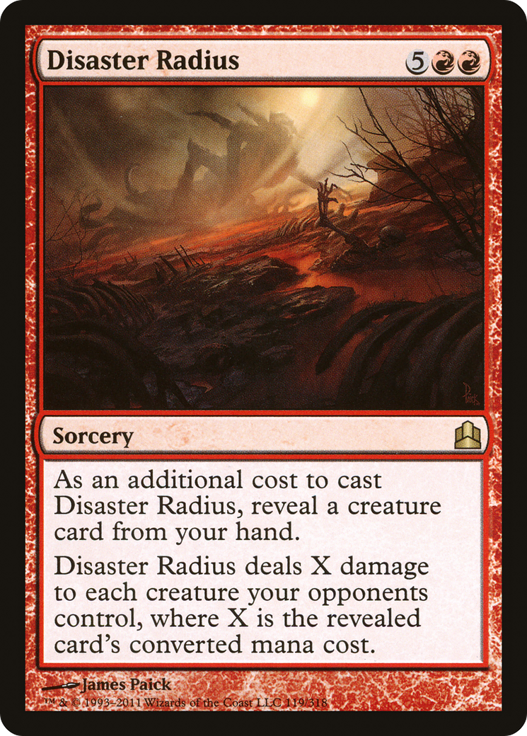 Disaster Radius (CMD-119)  - Commander 2011