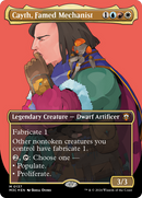Cayth, Famed Mechanist (Borderless) (Ripple Foil) (M3C-137)  Foil - Modern Horizons 3 Commander