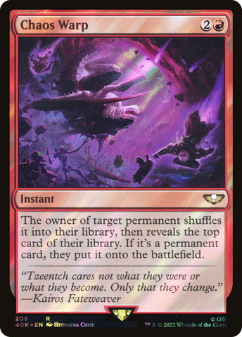 Chaos Warp (Surge Foil) (40K-205)  Foil - Warhammer 40,000 Commander
