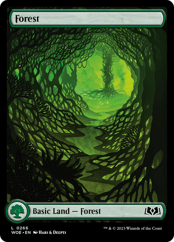 Forest (0266) (WOE-266)  Foil - Wilds of Eldraine: (Full Art)