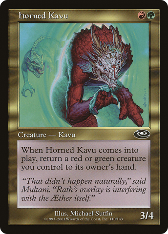 Horned Kavu (PLS-110)  Foil - Planeshift