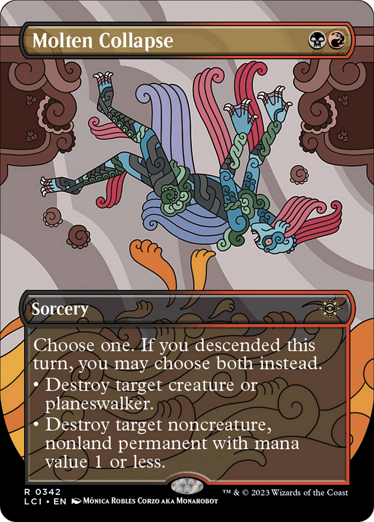 Molten Collapse (Borderless) (LCI-342)  - The Lost Caverns of Ixalan