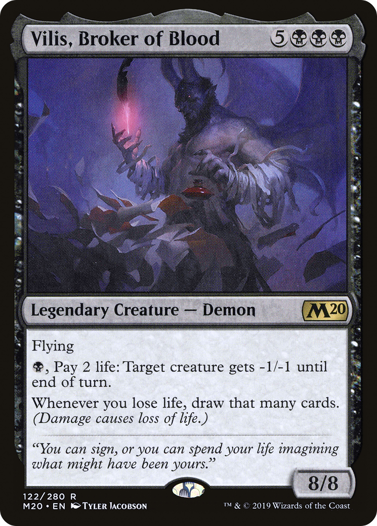 Vilis, Broker of Blood (M20-122)  Foil - Core Set 2020