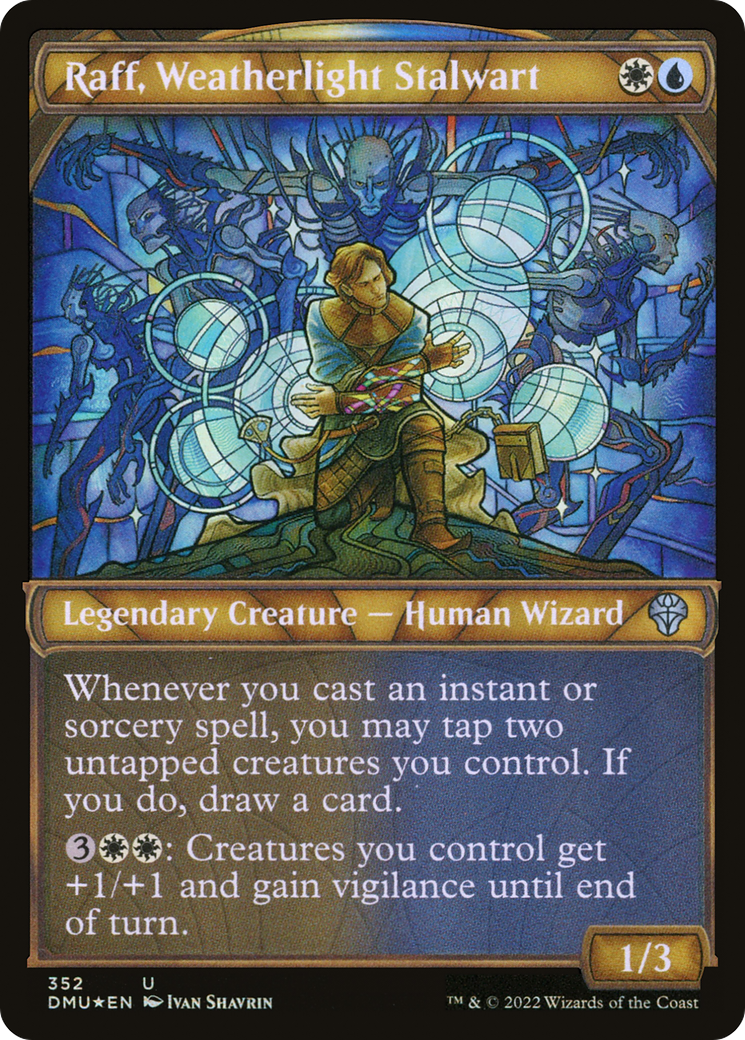 Raff, Weatherlight Stalwart (Textured Foil) (DMU-352)  Foil - Dominaria United: (Showcase)