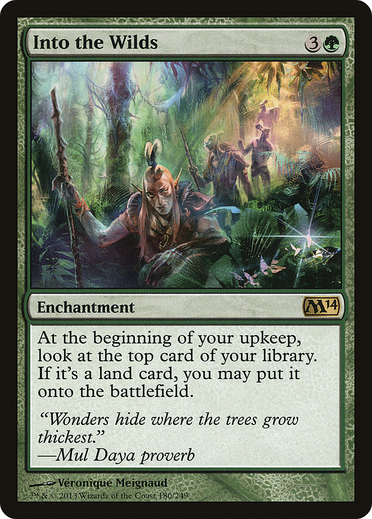 Into the Wilds (M14-180)  Foil - Magic 2014