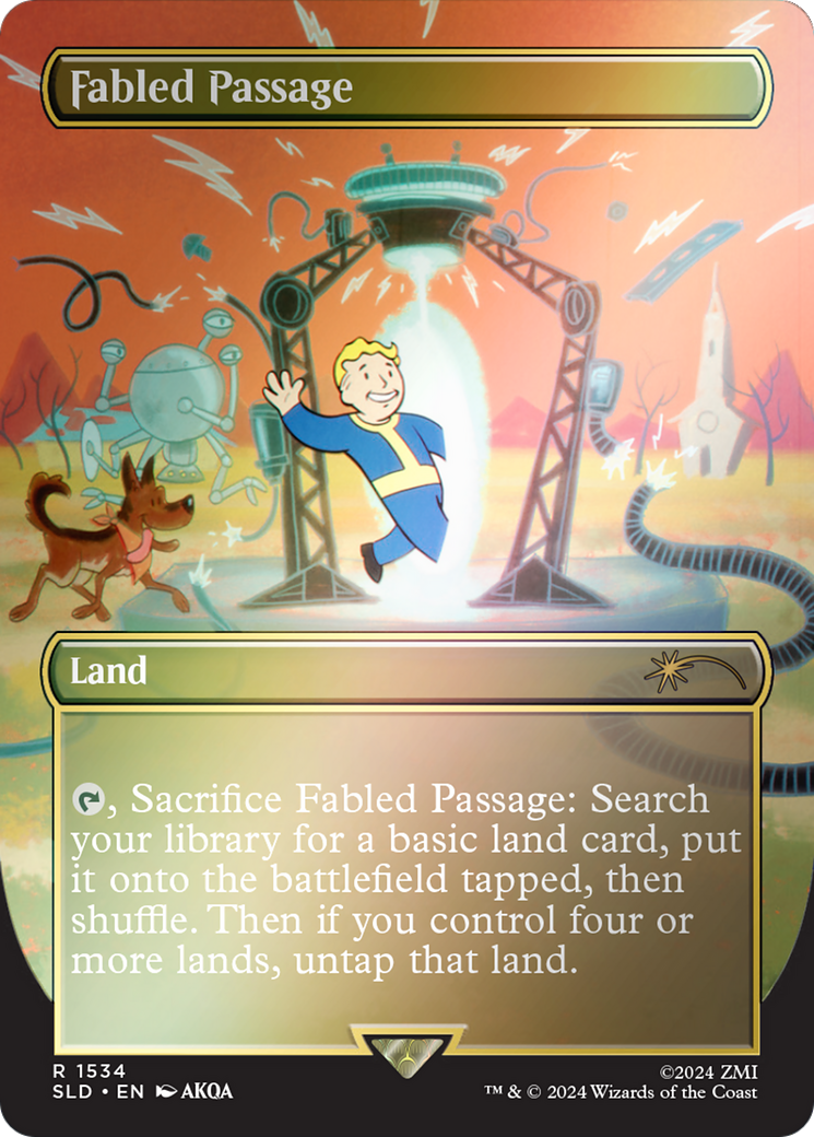 Fabled Passage (1534) (Rainbow Foil) (SLD-1534)  Foil - Secret Lair Drop (Borderless)