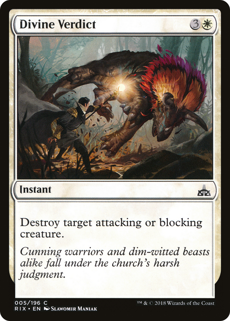 Divine Verdict (RIX-005)  - Rivals of Ixalan