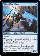 Windrider Wizard (CMM-134)  Foil - Commander Masters
