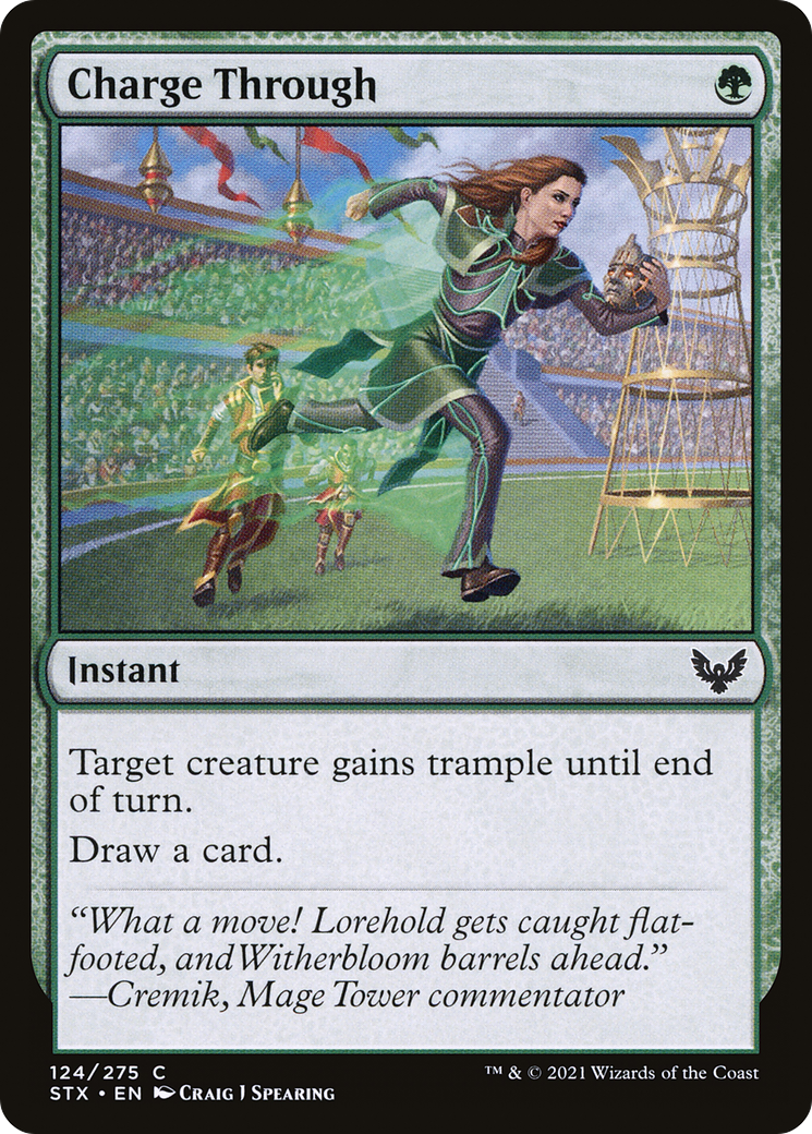 Charge Through (STX-124)  Foil - Strixhaven: School of Mages